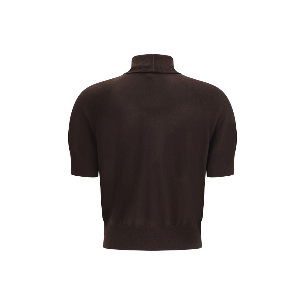 Short sleeve wool Sweater