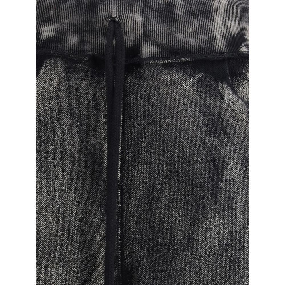 Pleated Cropped Track Pants