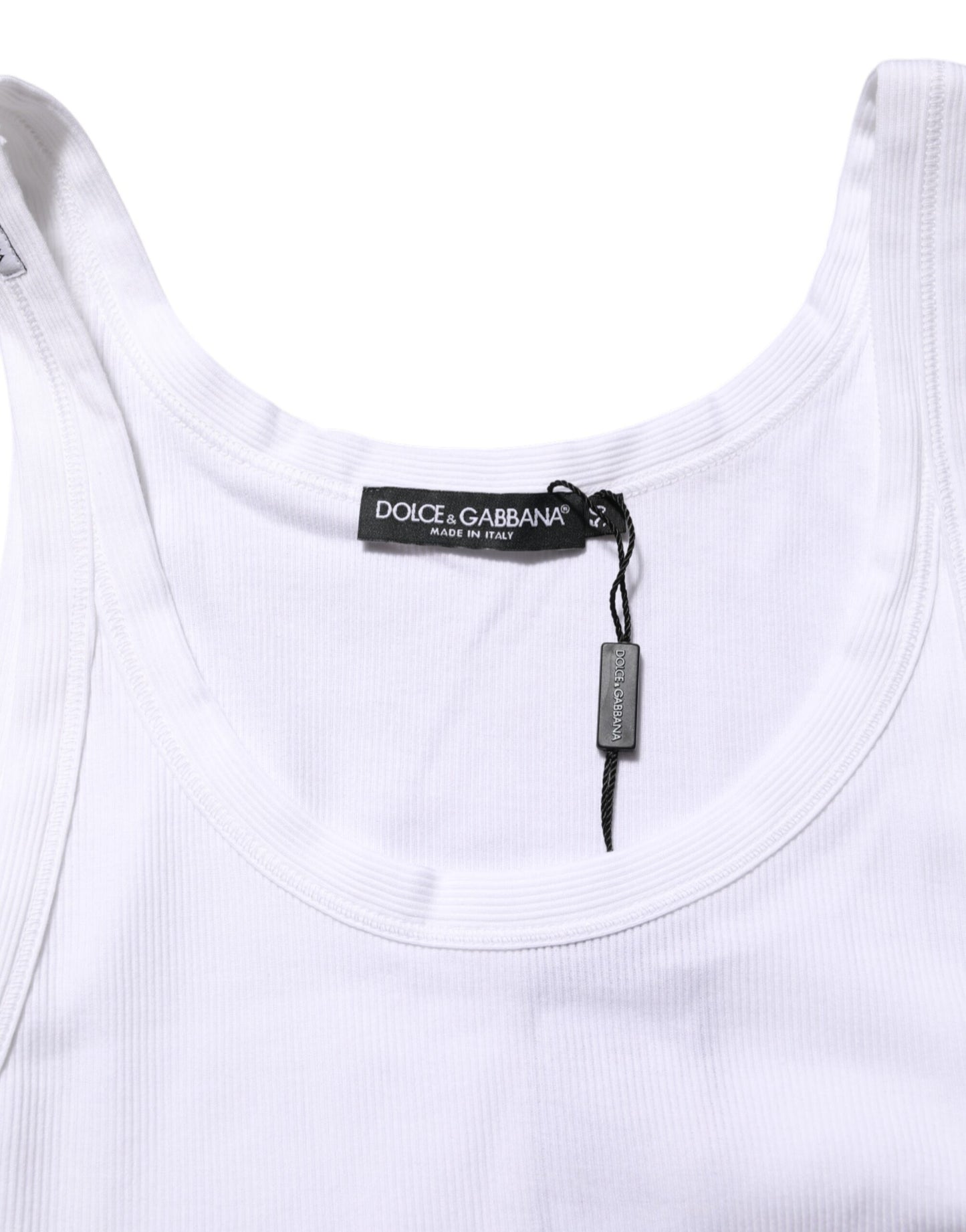 White Sleeveless Round Neck Tank T-shirt
