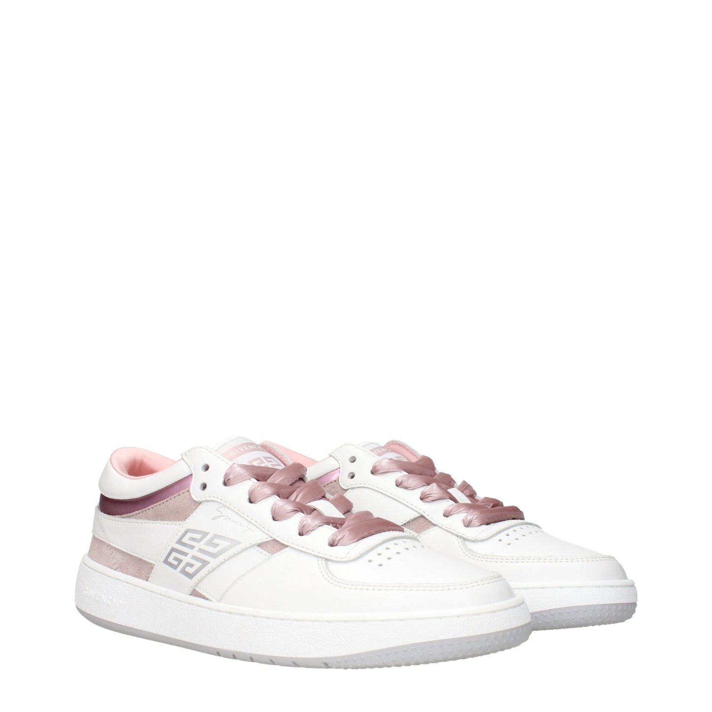 White Leather Low Tops
