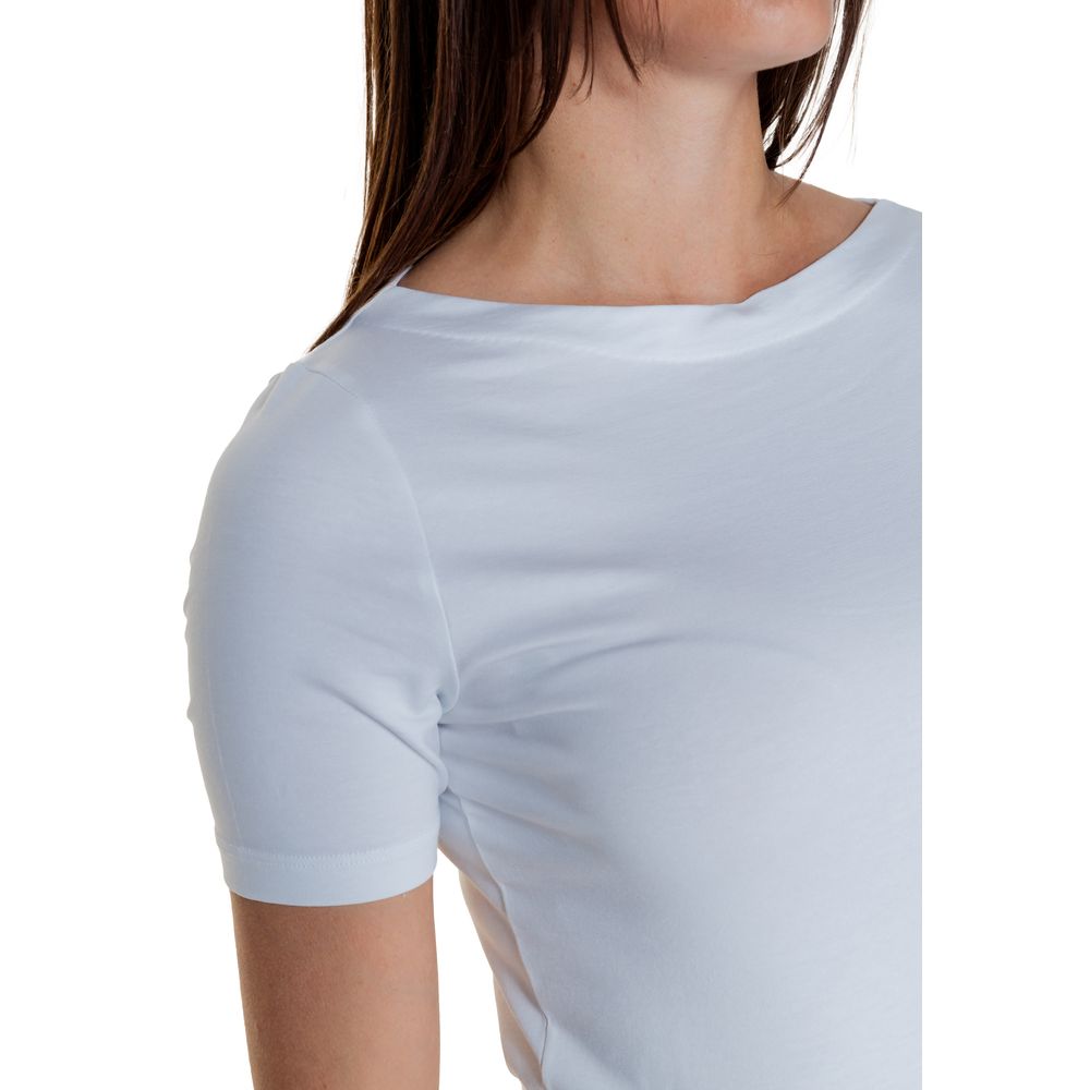 White Viscose T-Shirt