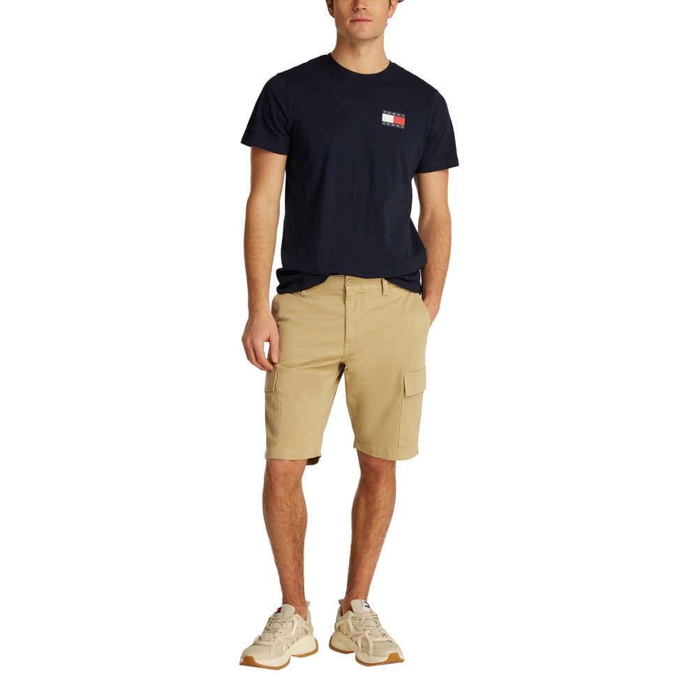 Beige Cotton Bermuda