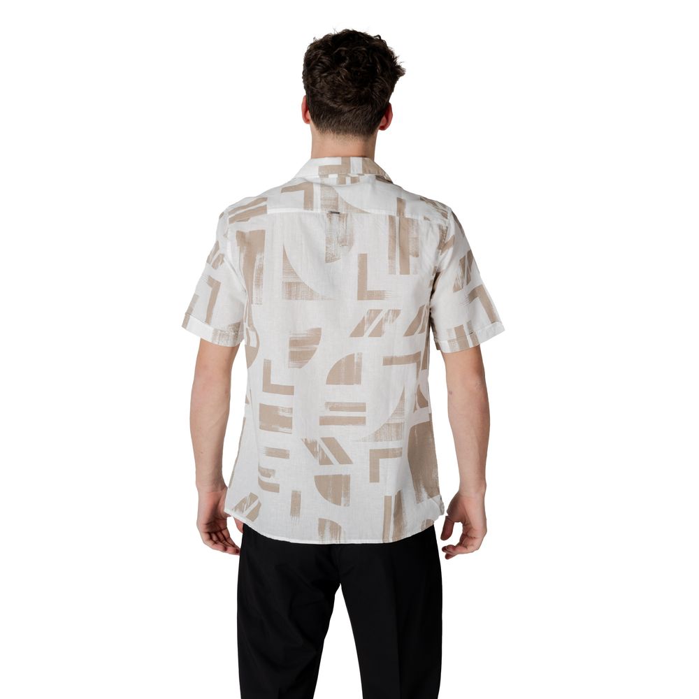 Beige Cotton Shortsleeve