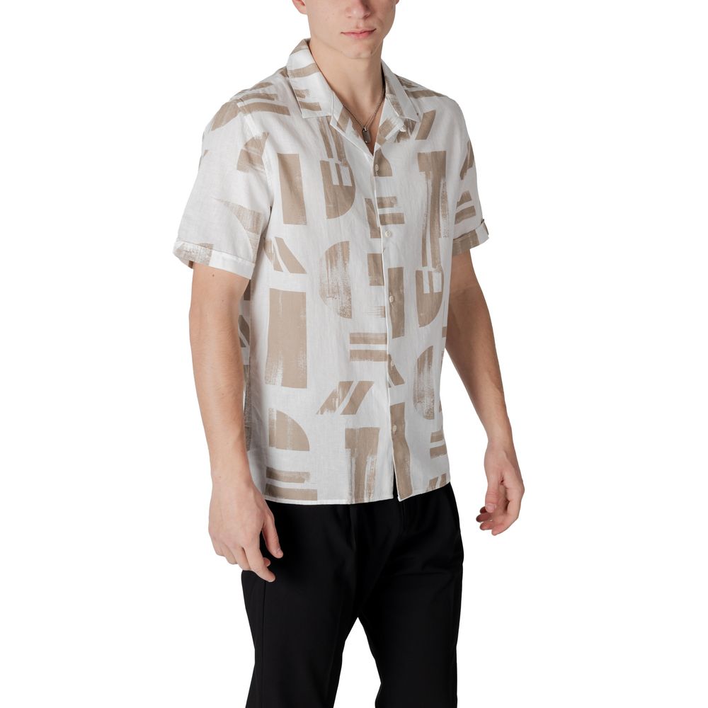 Beige Cotton Shortsleeve