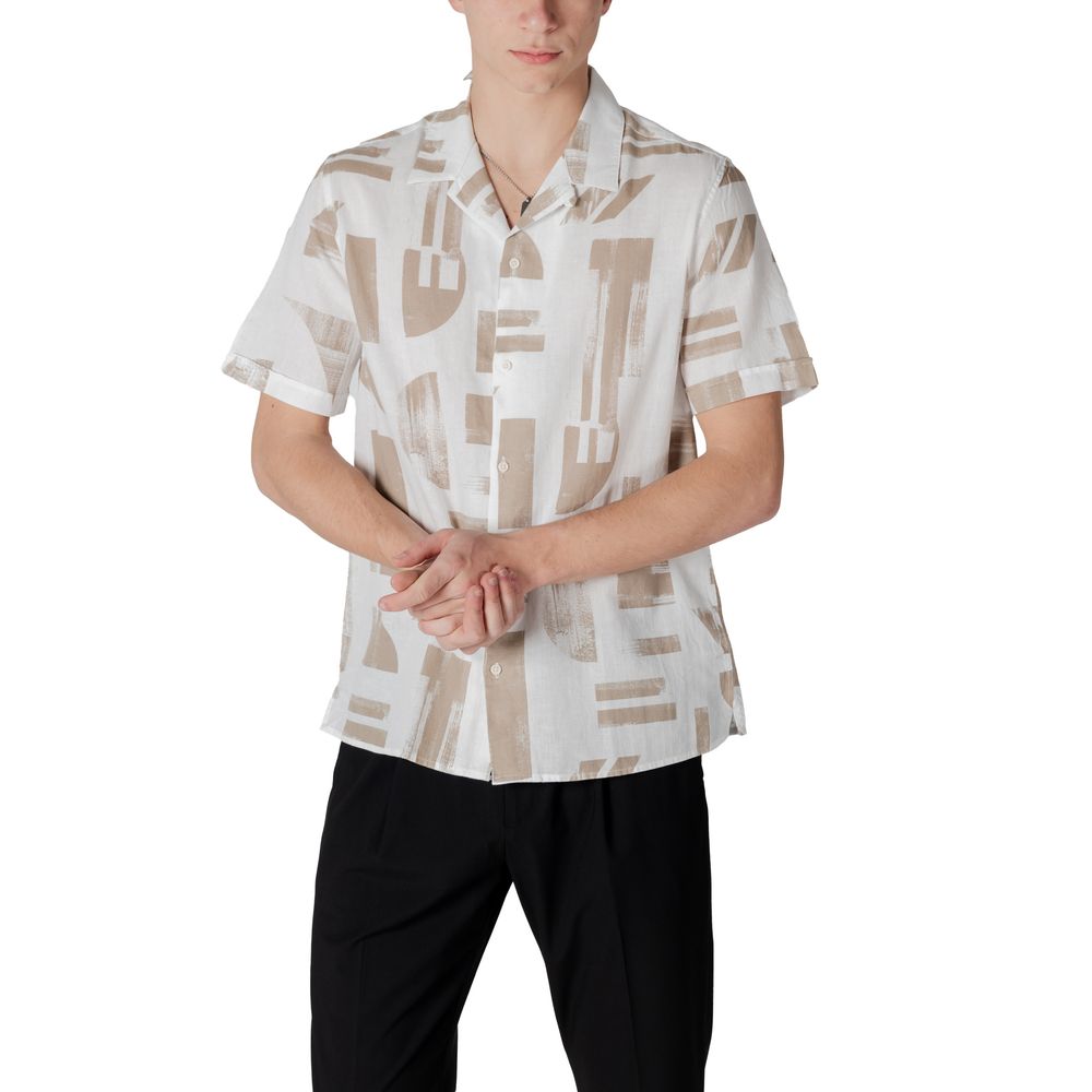 Beige Cotton Shortsleeve