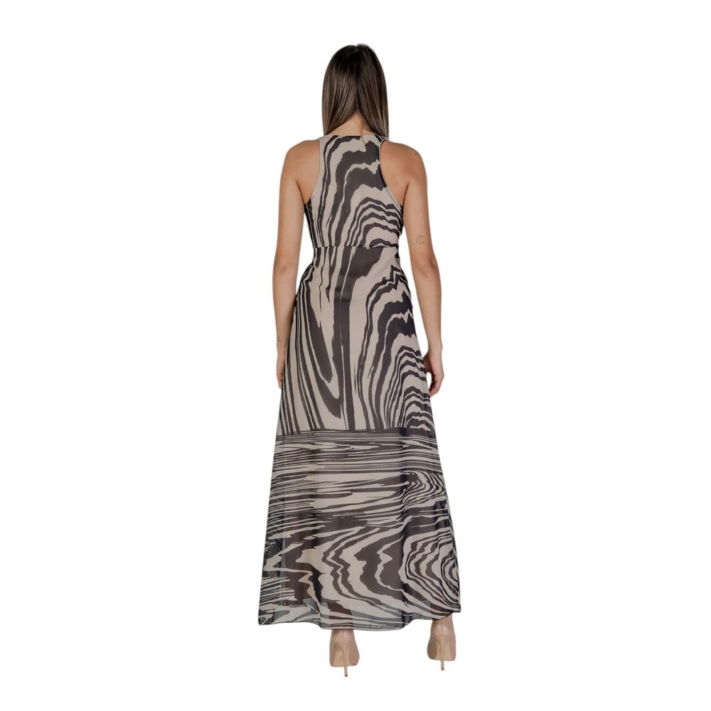 Beige Polyester Long