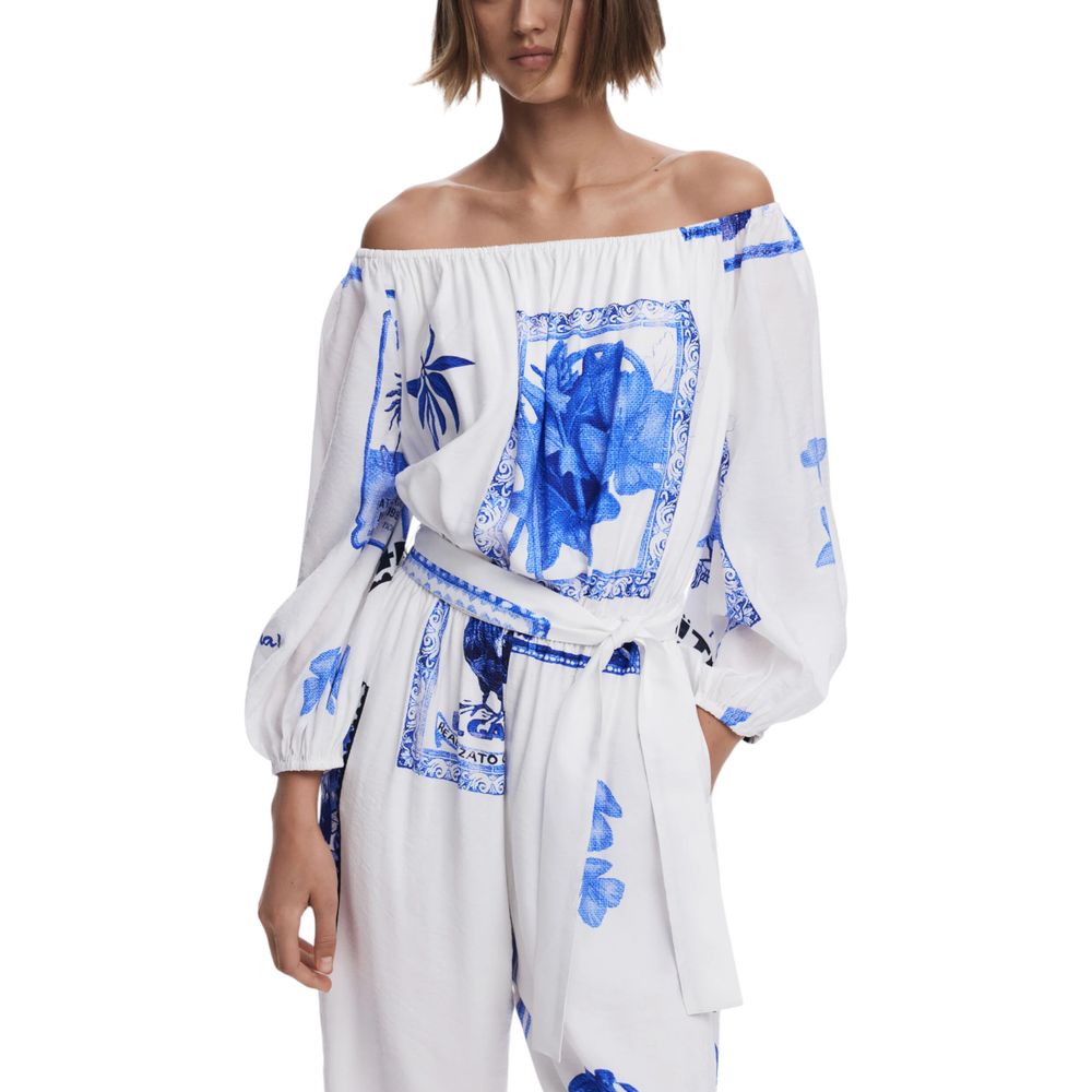 White Viscose Jumpsuit