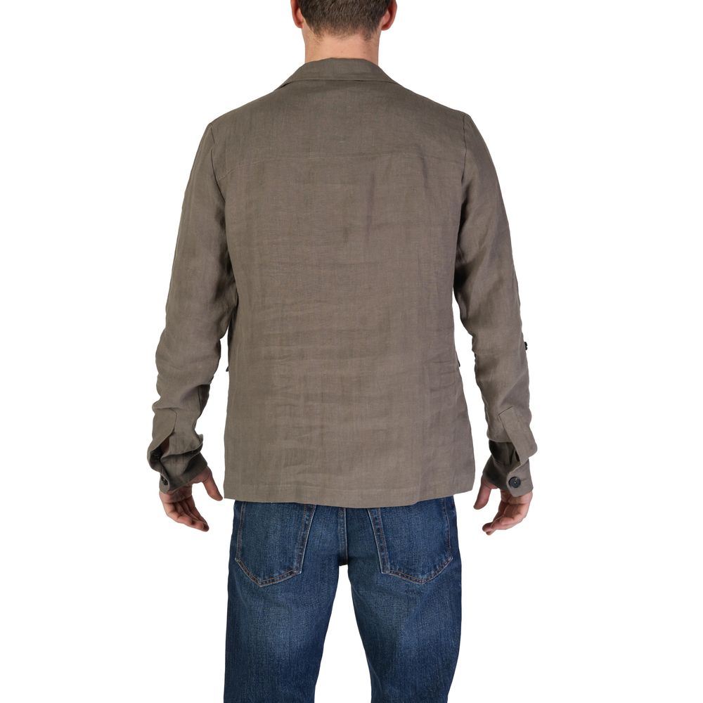Green Linen Blazer