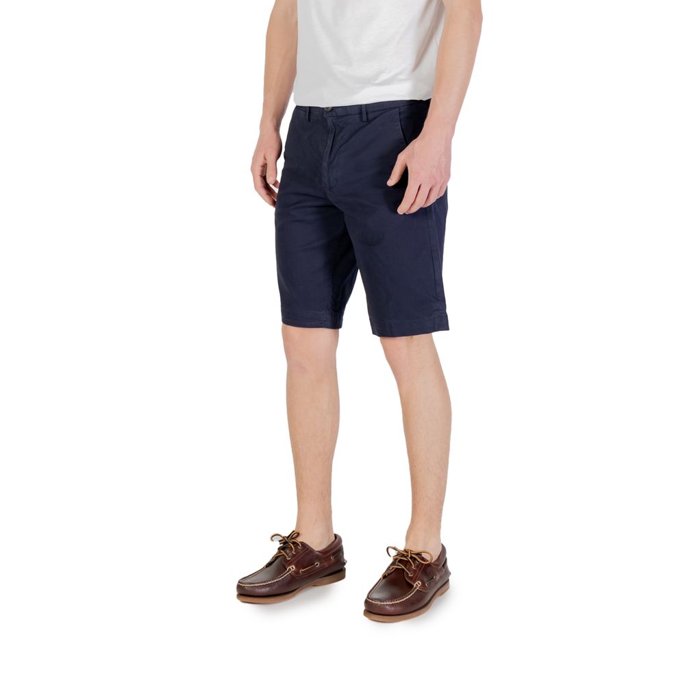 Blue Cotton Bermuda