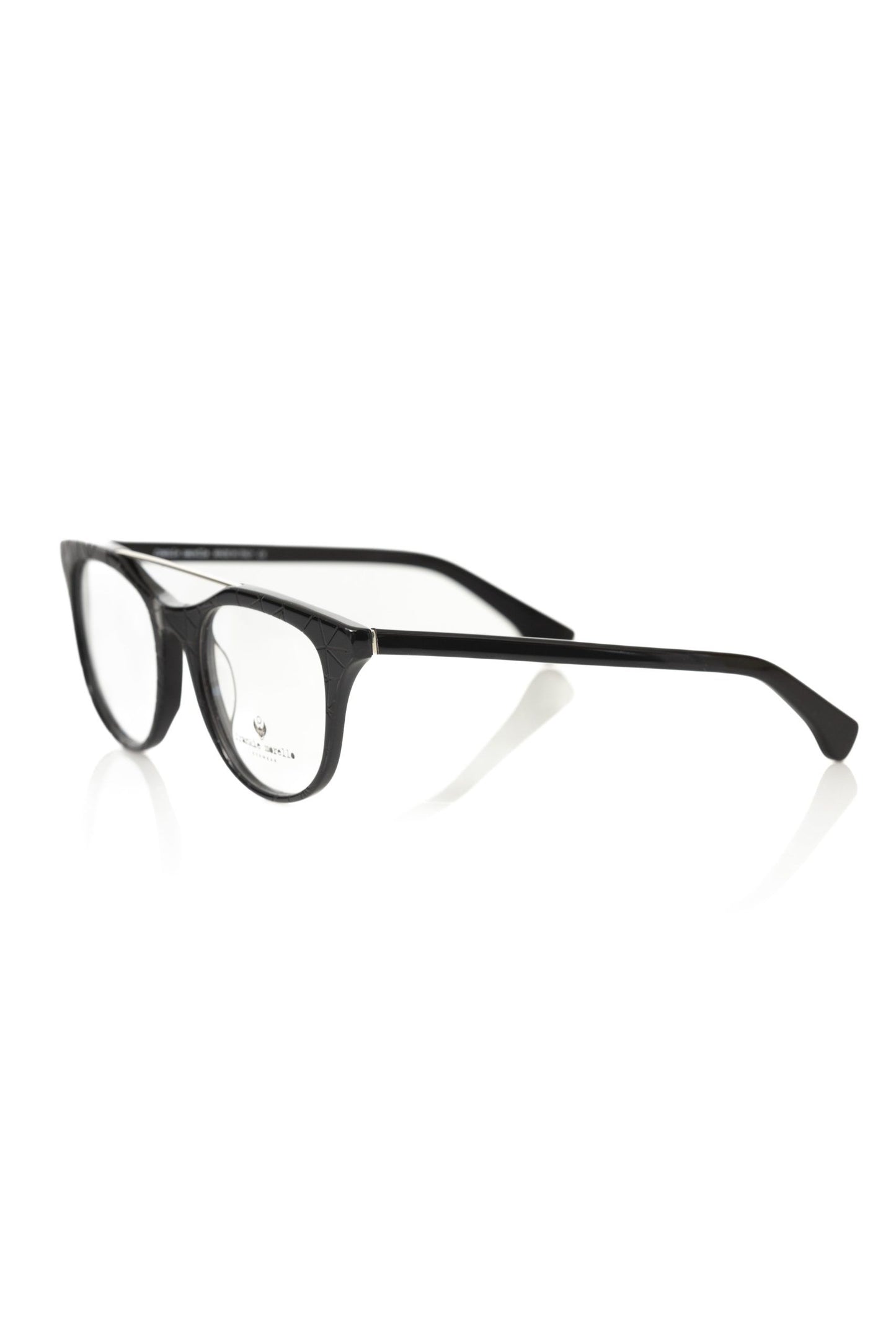 Black Acetate Unisex Eyeglass Frame