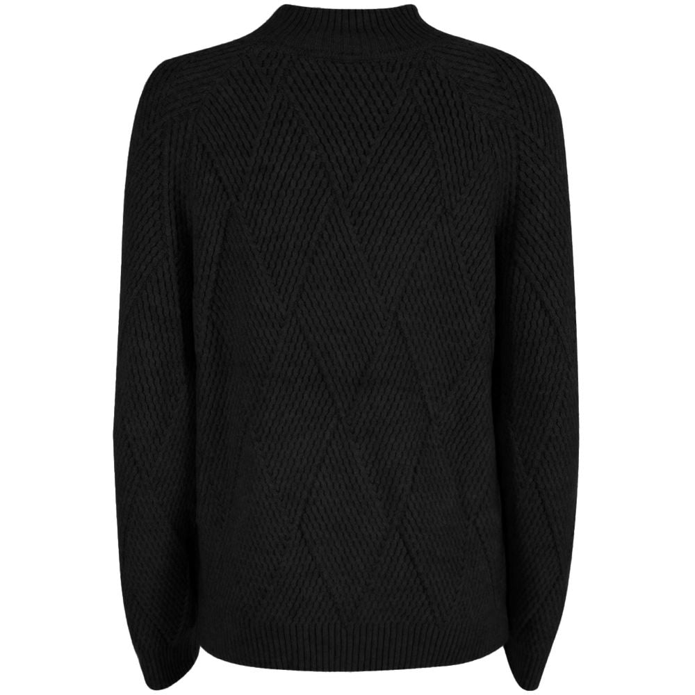Black Acrylic Women Sweater