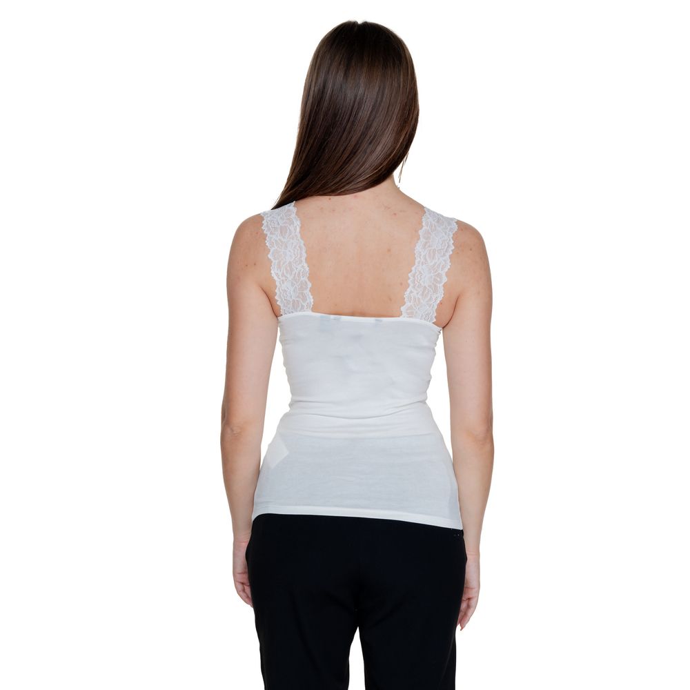 White Viscose Tank Top