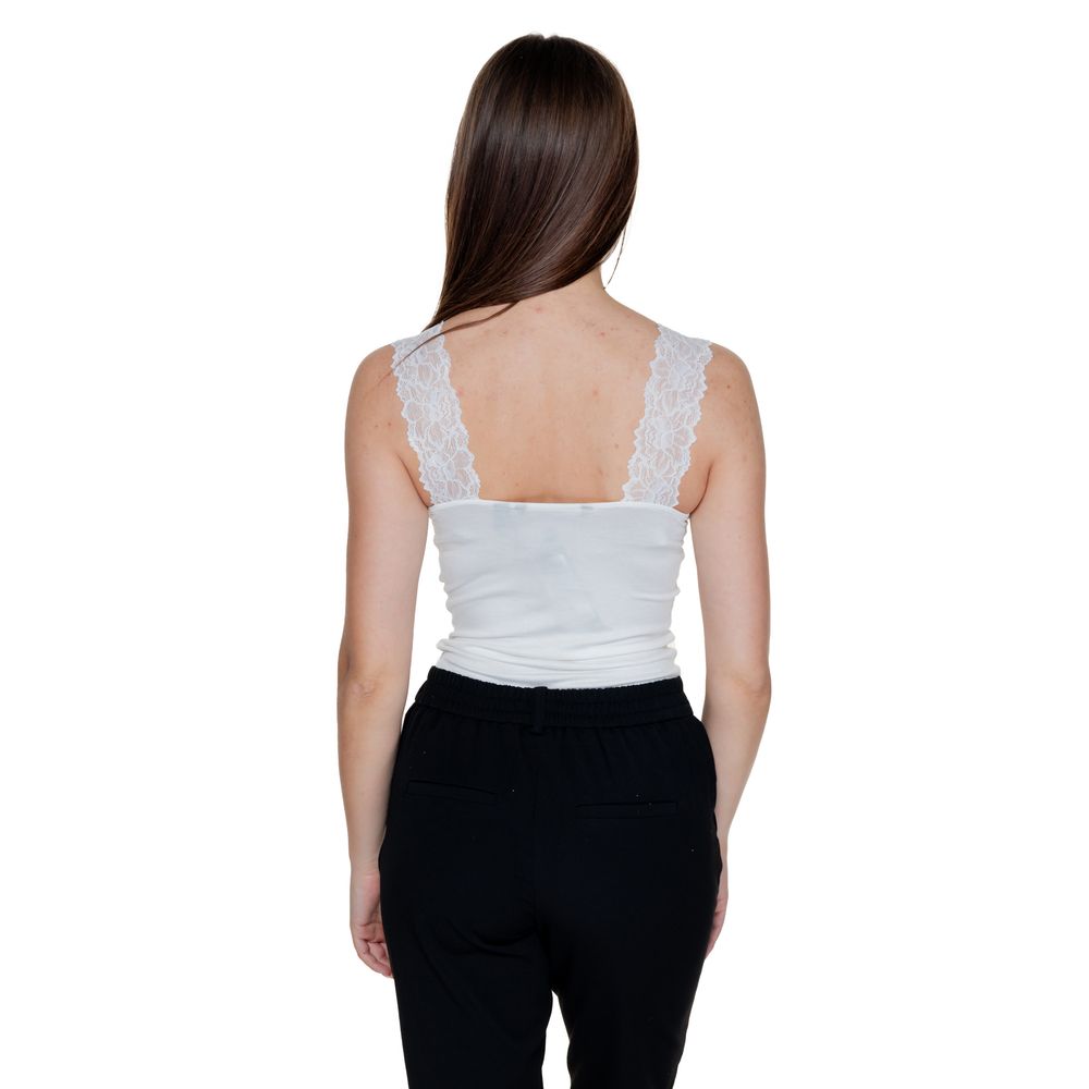 White Viscose Tank Top
