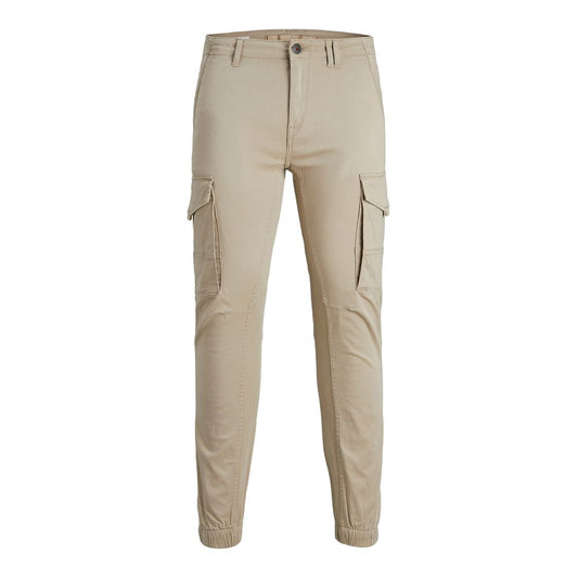 Beige Cotton Pant