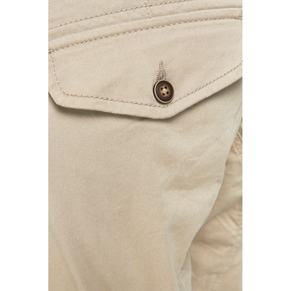 Beige Cotton Pant