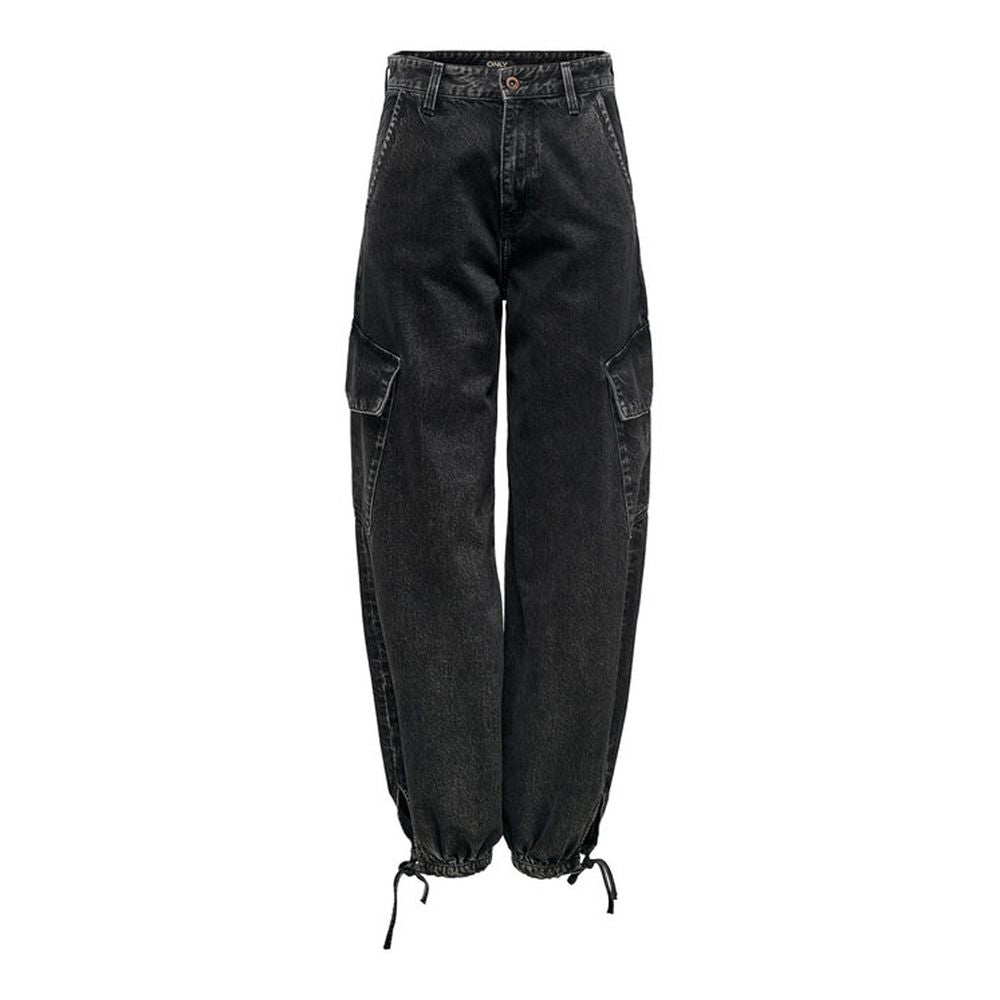 Black Cotton Boyfriend Jean