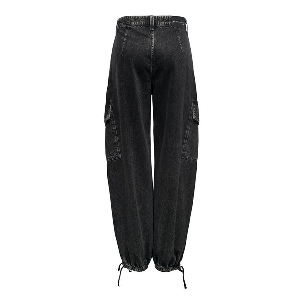 Black Cotton Boyfriend Jean