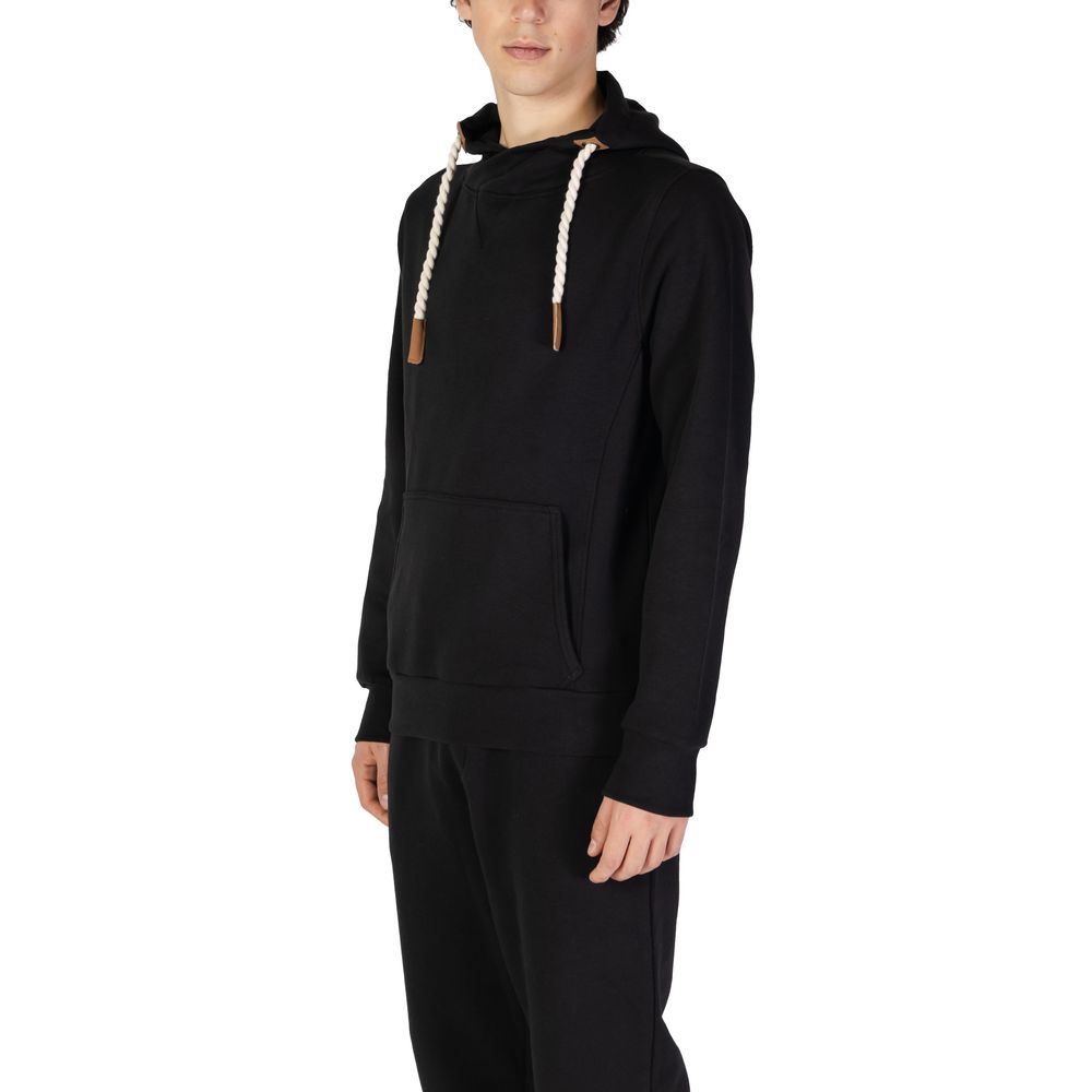 Black Cotton Hoody