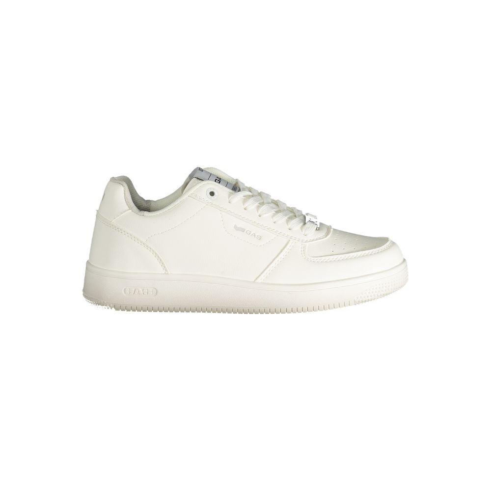 White Polyester Women Sneaker