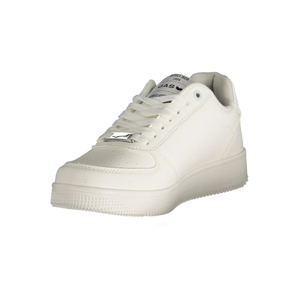 White Polyester Women Sneaker