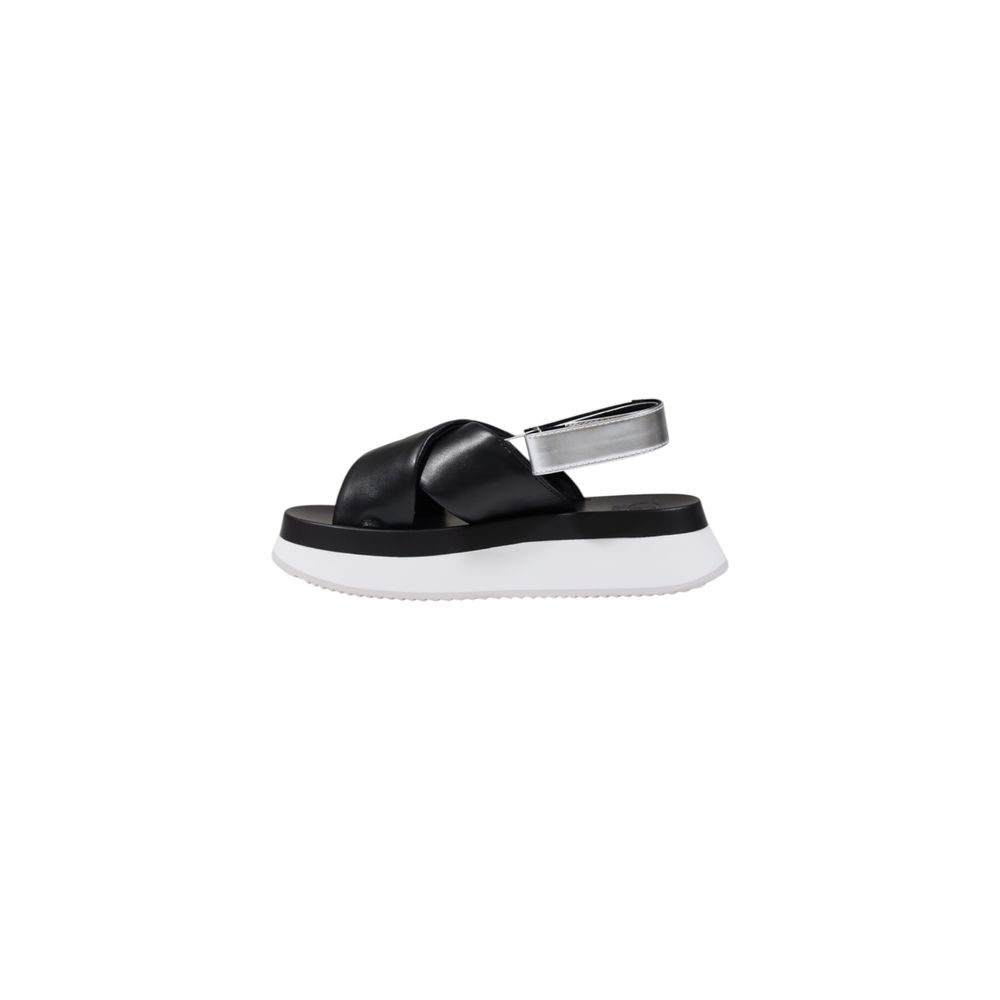 Bicolor Artificial Leather Sandal