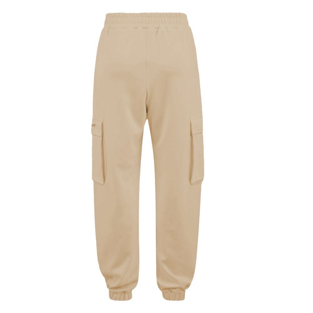 Beige Polyester Jeans & Pant