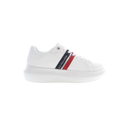 White Polyester Sneaker