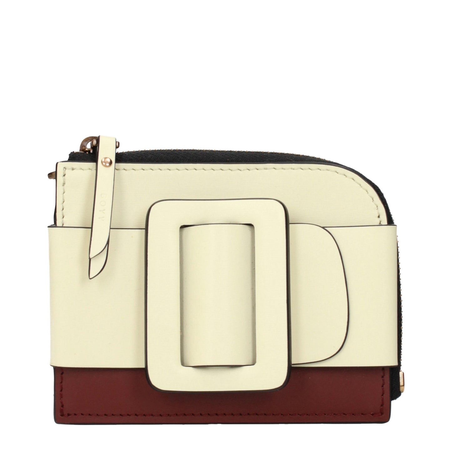 Beige Leather Cardholders