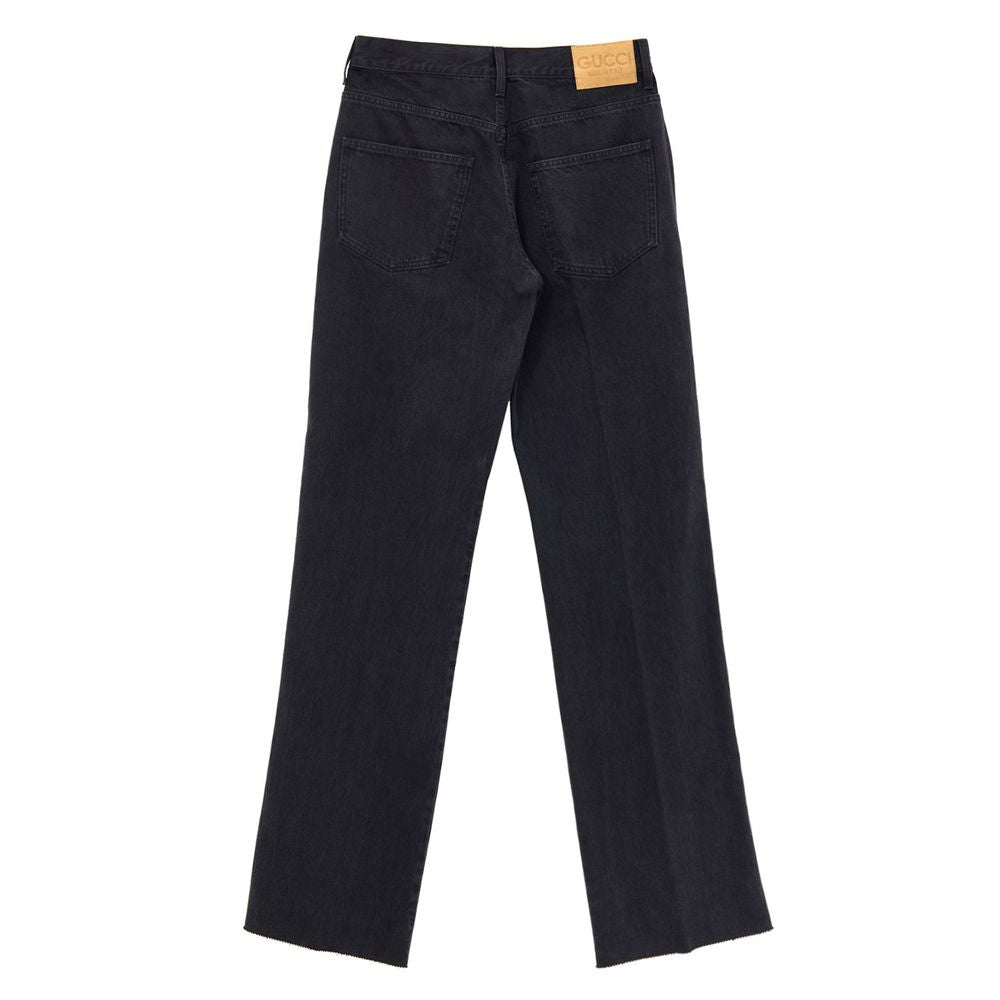Black Cotton Jeans Denim