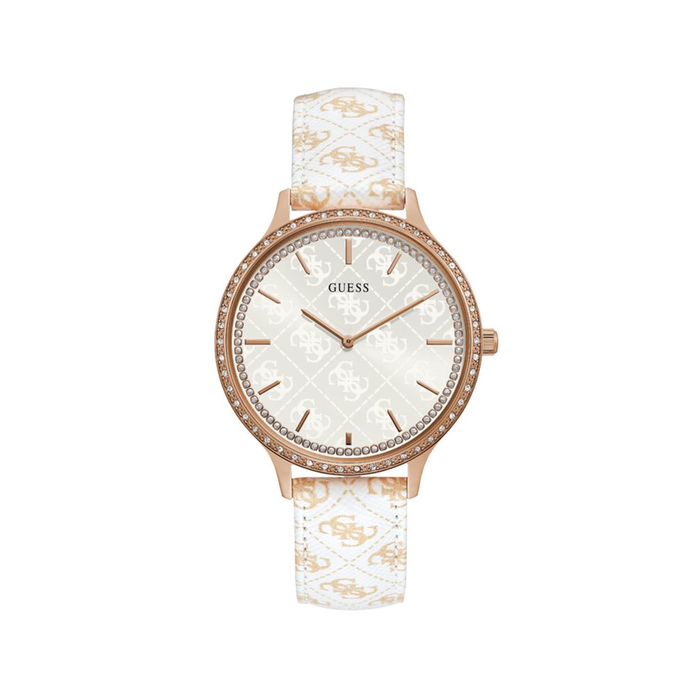 White Leather Watch