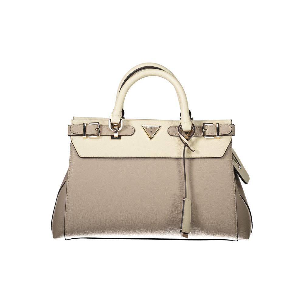 Beige Polyethylene Handbag