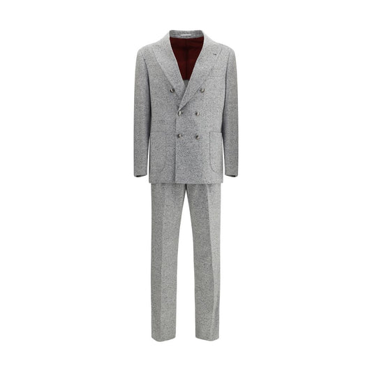 Wool and cashmere buttoned grisaille Suit