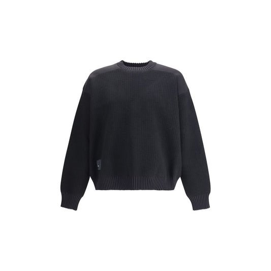Wool padded crew Sweater