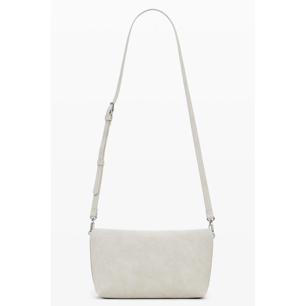 Beige Polyethylene Women Handbag