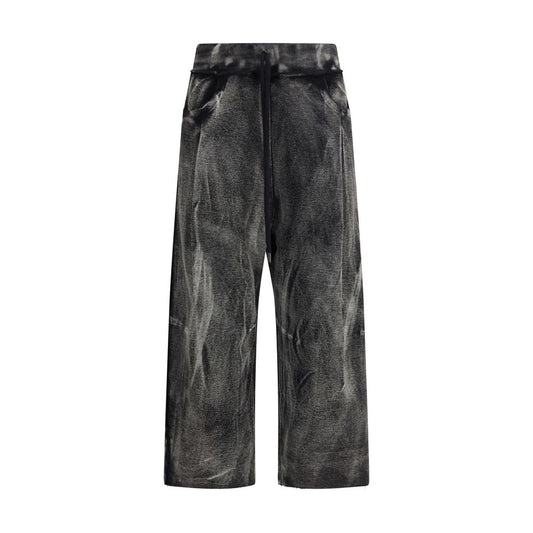 Pleated Cropped Track Pants