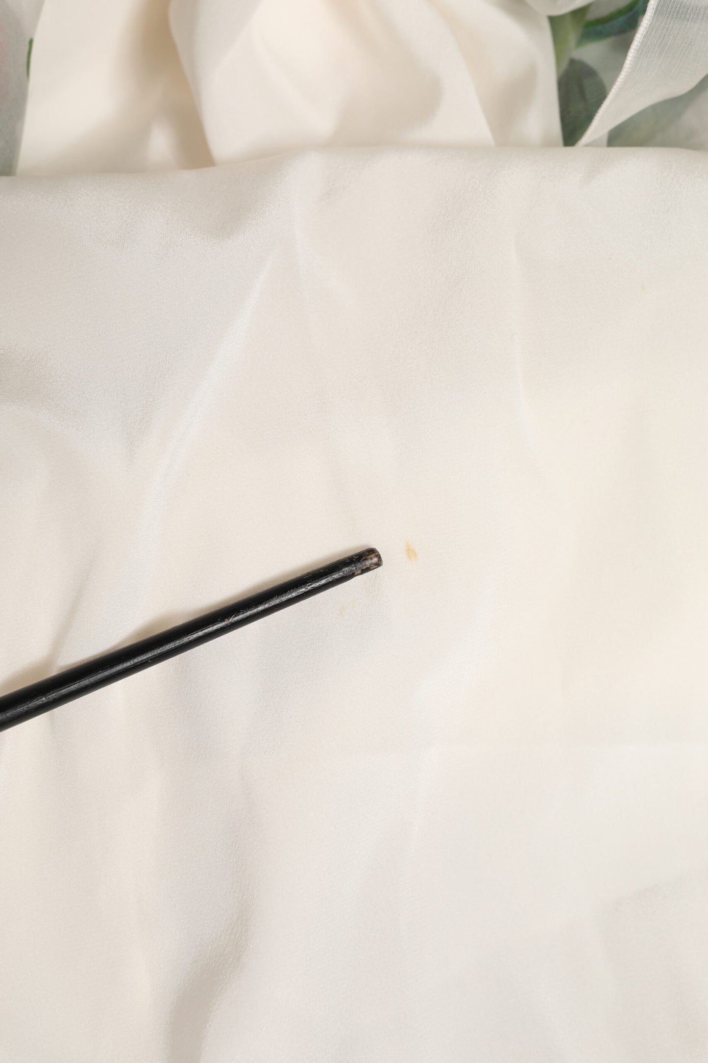 White Floral Roses Silk Maxi Long Gown Dress