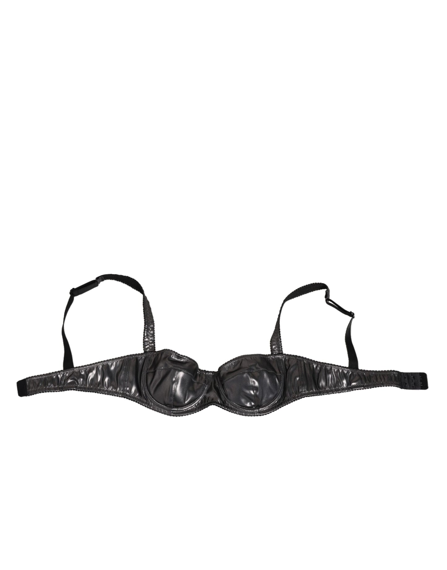 Black Acetate Stretch Balconette Bra Underwear