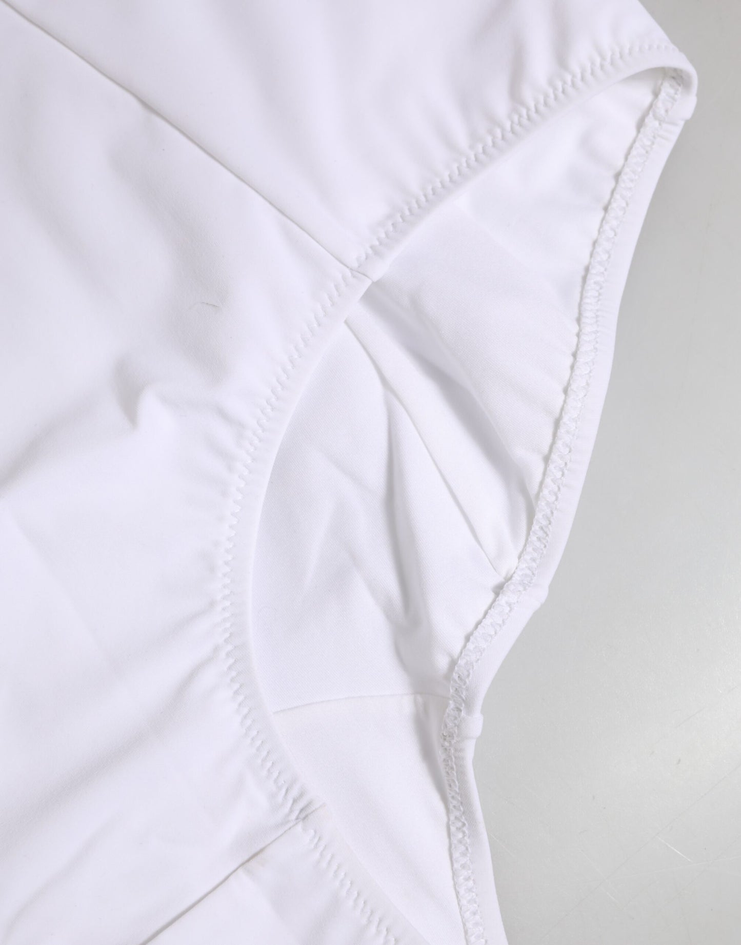 White Nylon Logo Waistband Coulotte Underwear