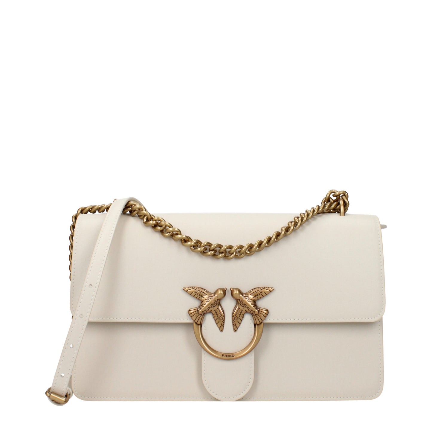 Beige Leather Crossbody Bags
