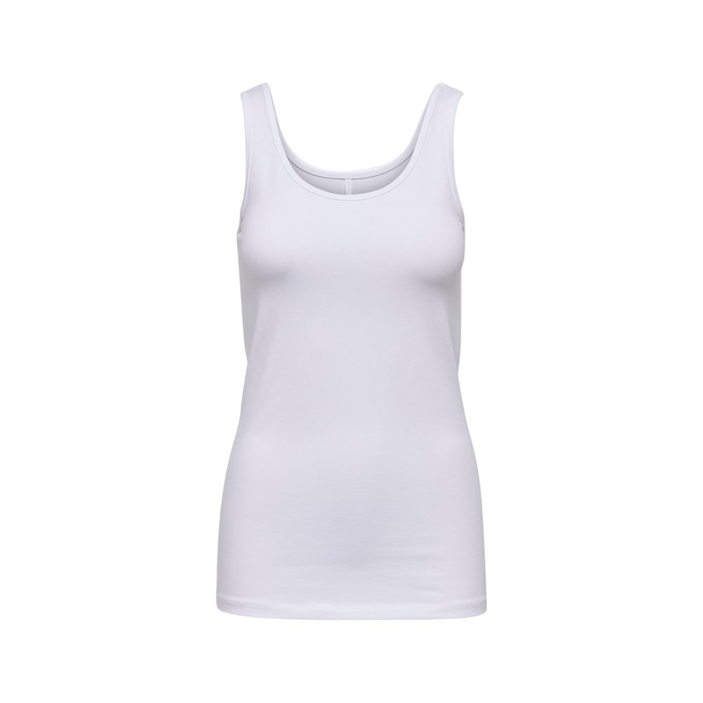 White Cotton Tank Top