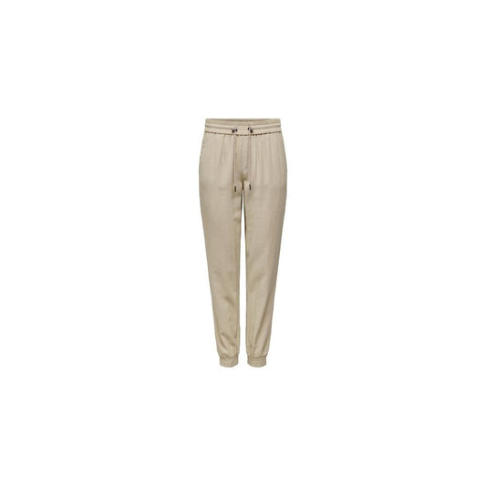 Beige Viscose Pant