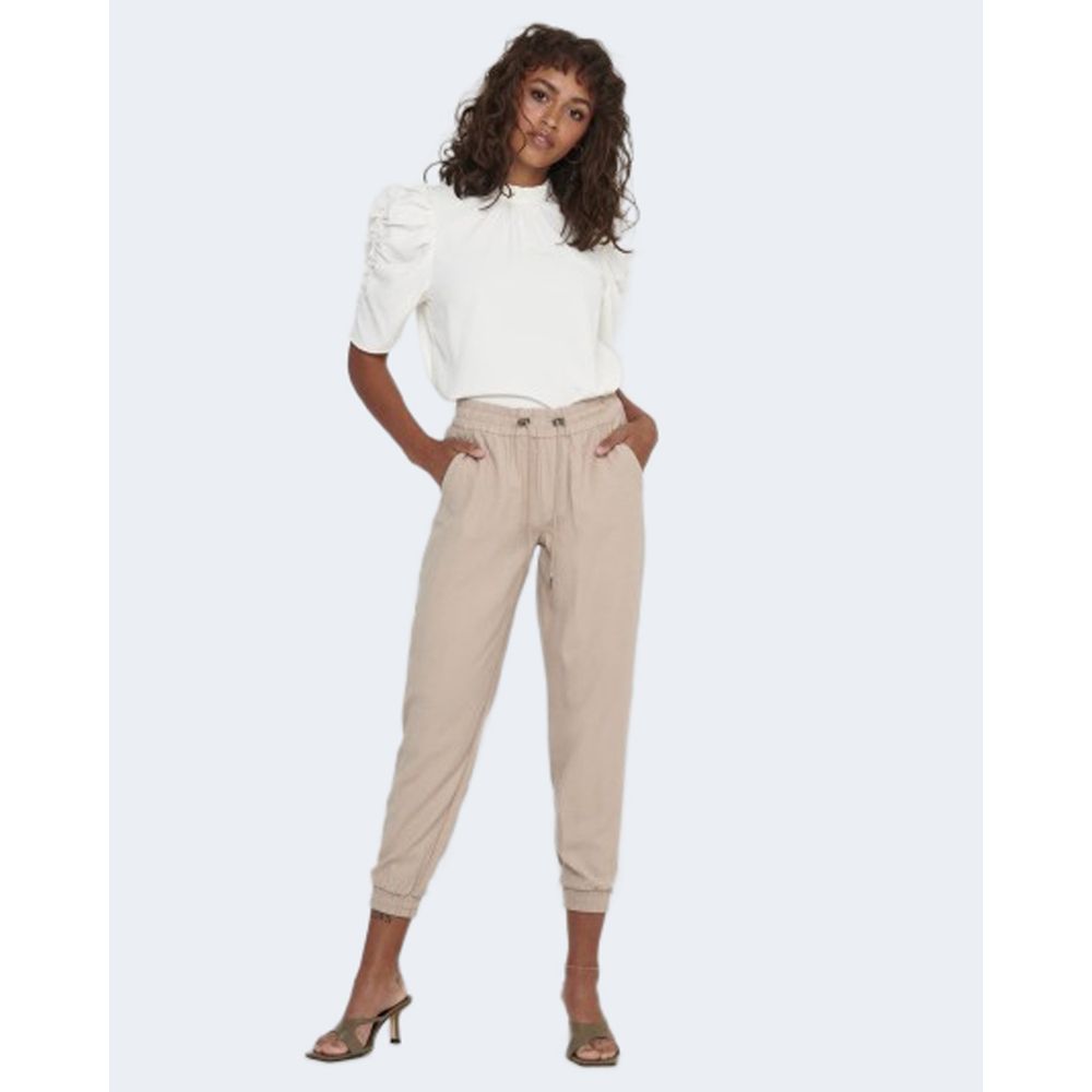 Beige Viscose Pant