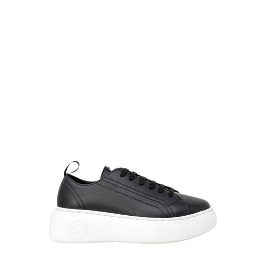 Black Artificial Leather Sneaker