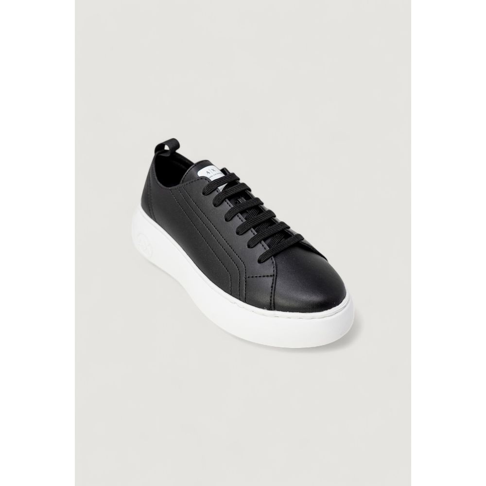 Black Artificial Leather Sneaker