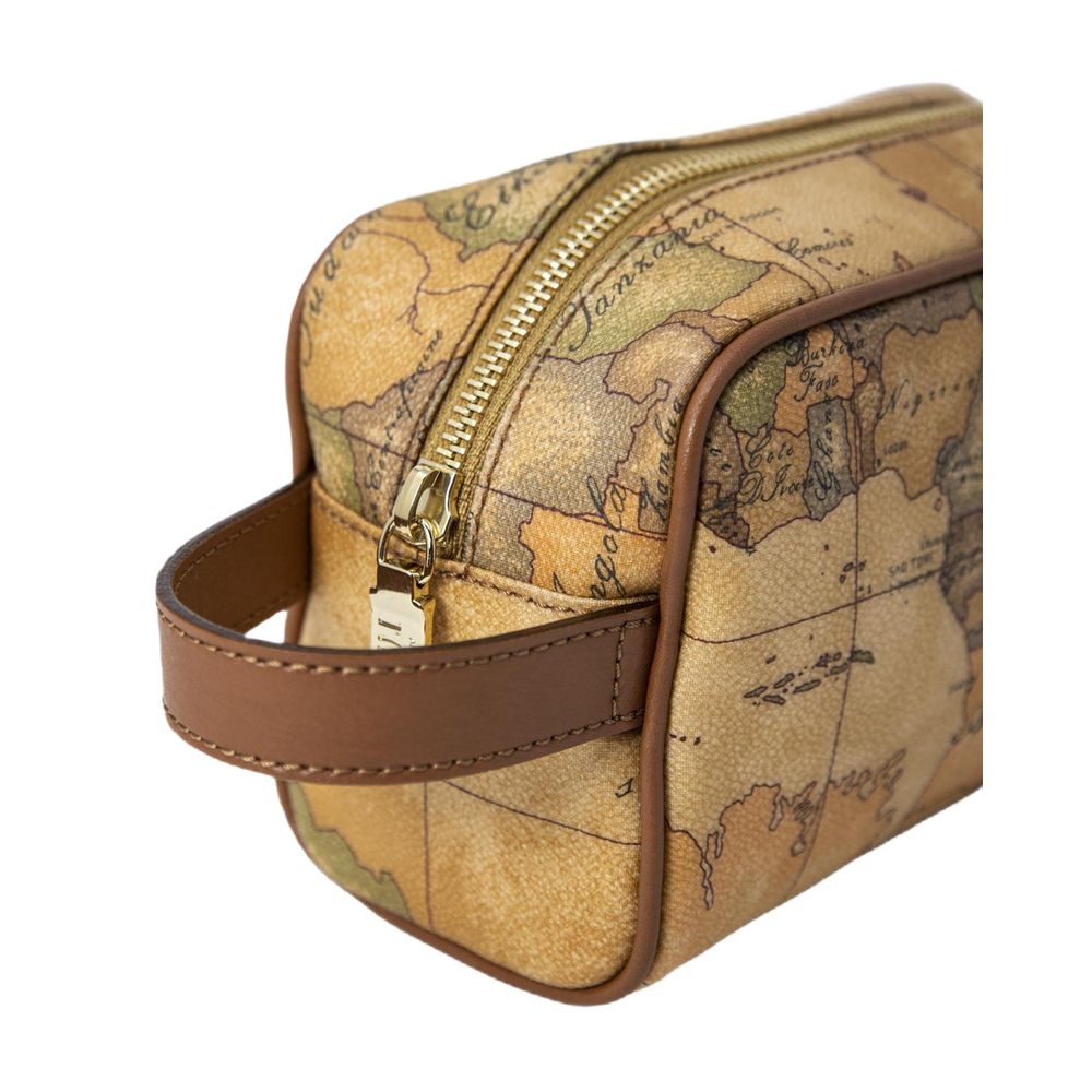 Beige Cotton Clutch Bag