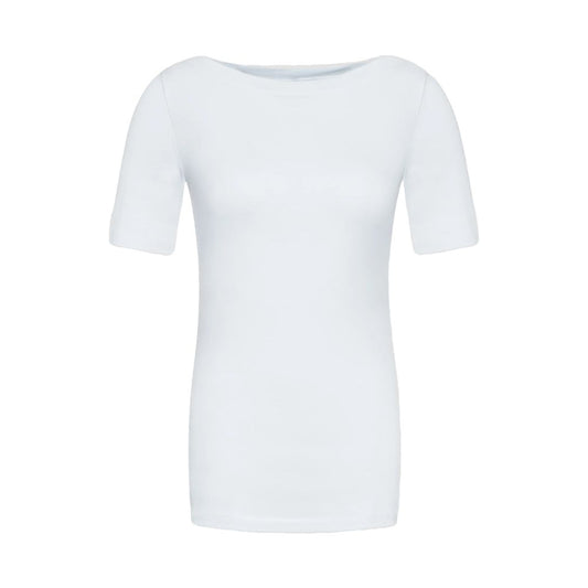 White Viscose T-Shirt