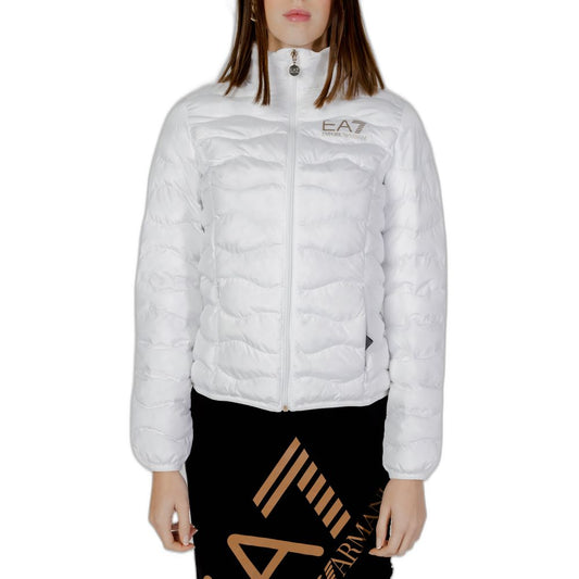 White Polyester Jackets & Coat