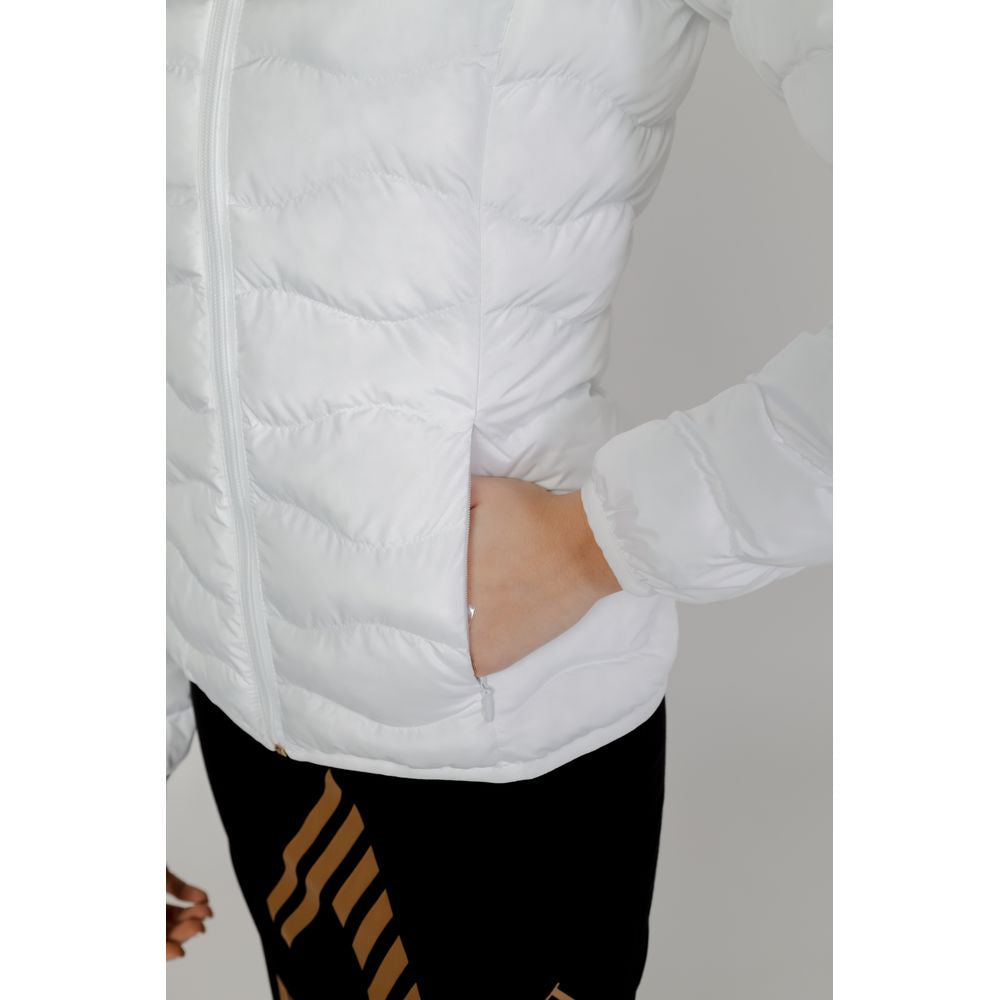 White Polyester Jackets & Coat