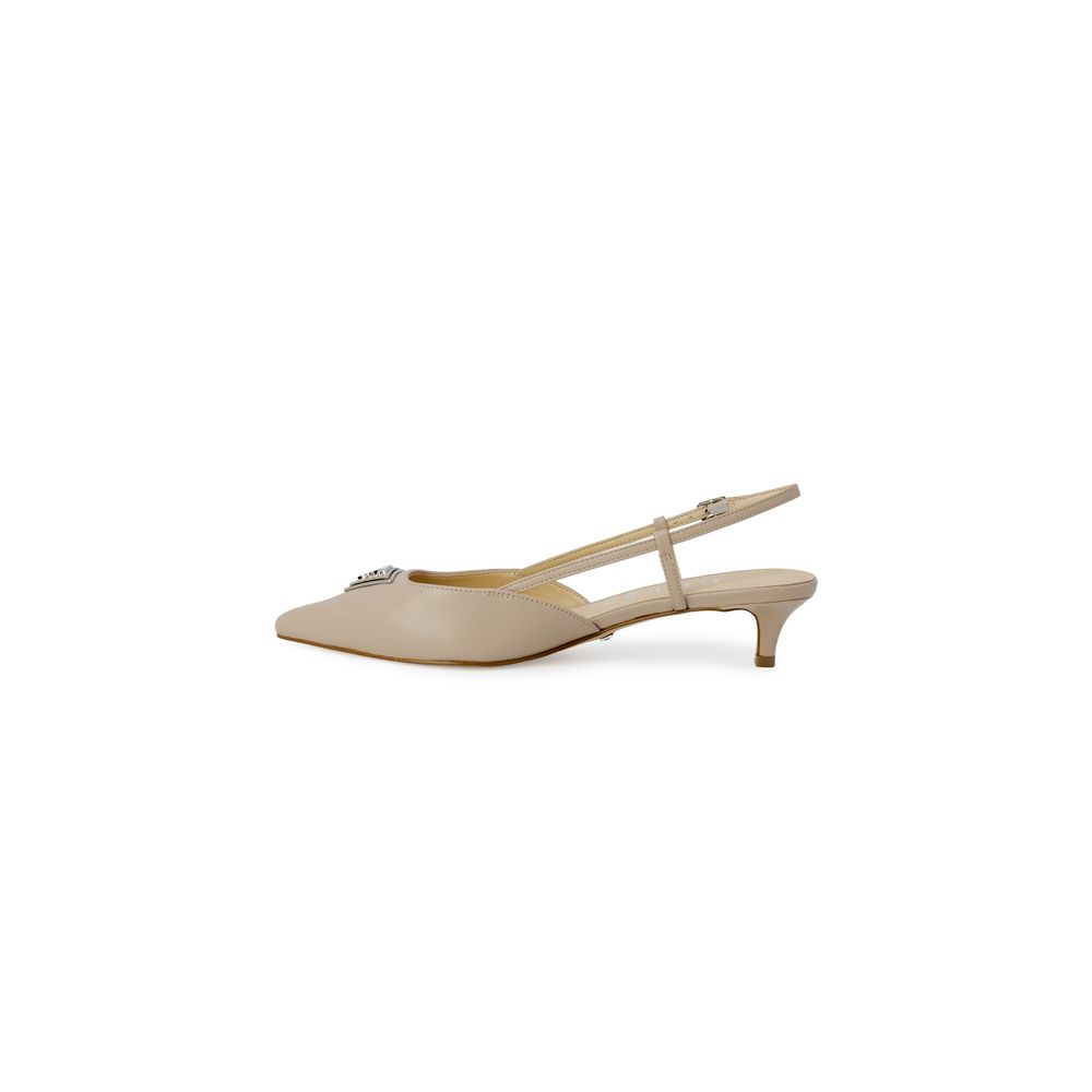 Beige Polyester High Heel
