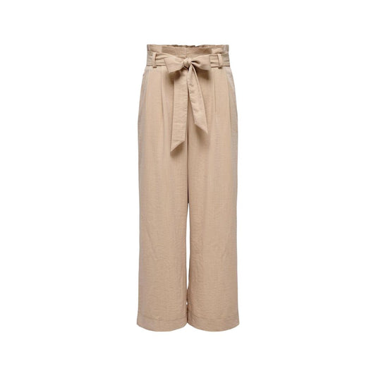 Beige Viscose Pant